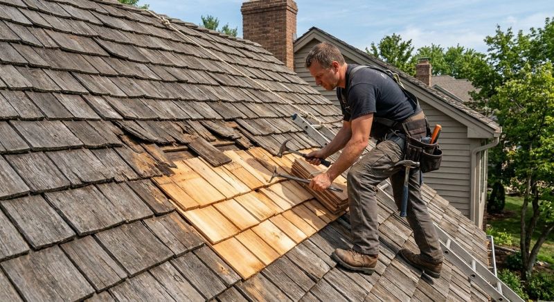 Cedar Shake Roof Repair in Larimer County, CO