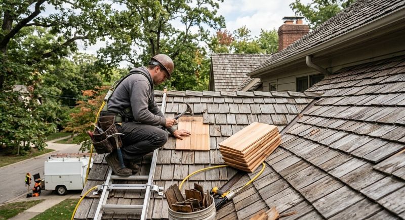 Cedar Shake Roof Repair in Timnath, CO