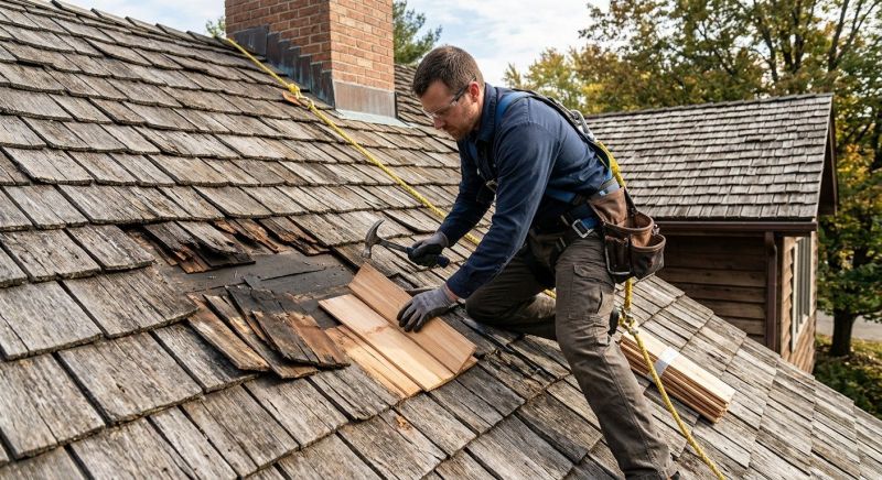 Shake Shingle Repair in Evans, CO