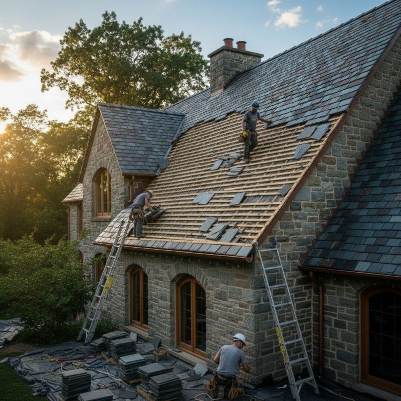 Slate Roof Replacement in Berthoud, CO
