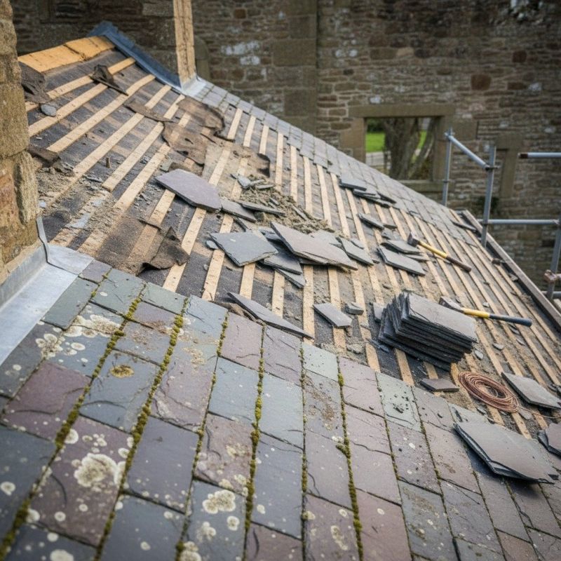 Slate Roof Replacement in Greeley, CO