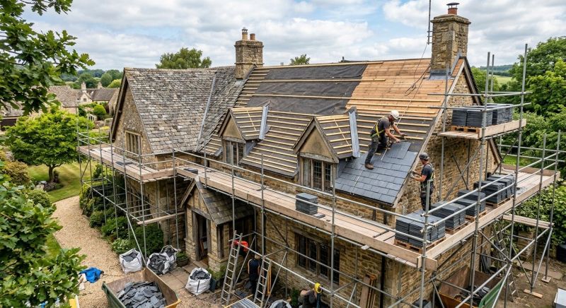 Slate Roof Replacement in Windsor, CO