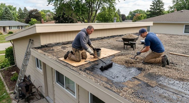 Tar And Gravel Roof Repair in Loveland, CO