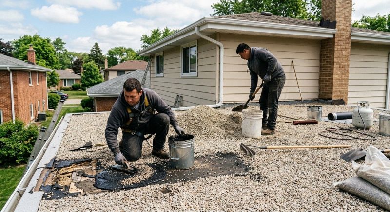 Tar And Gravel Roof Repair in Wellington, CO