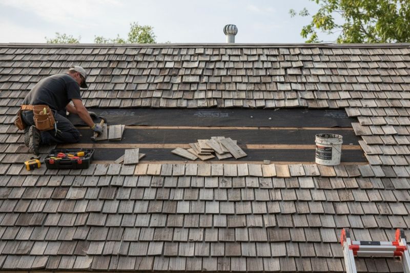 Wood Shake Roof Repair in Evans, CO