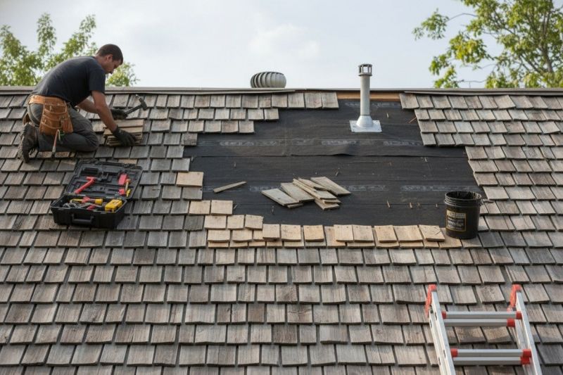Wood Shake Roof Repair in Larimer County, CO